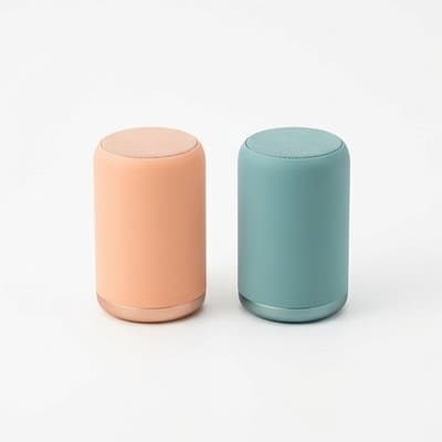 Pastel cylinder speakers